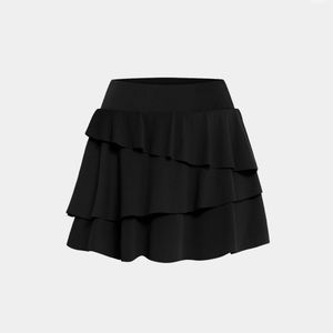 NWT Halara In My Feels Everyday High Waisted 2-in-1 Tennis Skirt in black